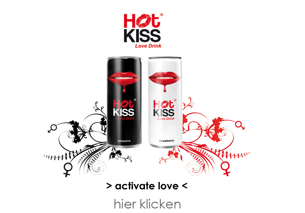 HOT KISS - der neue Love Drink verliebt Deutschland